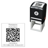 Douane QR-code rubber stempel (In situ)