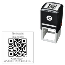 Douane QR-code rubber stempel