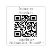 Douane QR-code rubber stempel (Design)
