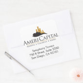 DOUANE Real Estate Return Address Vierkante Sticker (Envelop)