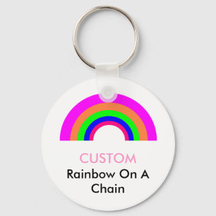 DOUANE-regenboog op een keten Sleutelhanger