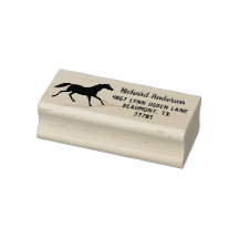Douane retouradres rubberen stempel voor paardenli