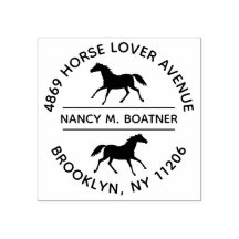 Douane Retouradres Stempel Met Paarden