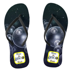 Douane Retro Disco Bachelorette Party Disco Bride Teenslippers