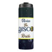 Douane Retro Disco Bachelorette Party Disco Bride Thermosbeker (Voorkant)