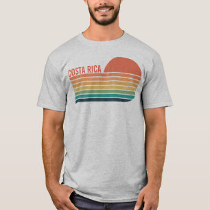 Douane Retro Zonsondergang Zuid-Amerika Stad Land T-shirt