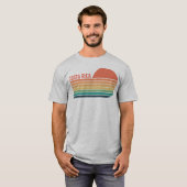 Douane Retro Zonsondergang Zuid-Amerika Stad Land T-shirt (Voorkant volledig)