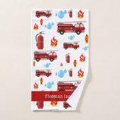 Douane Rode Brandweerwagens Handdoek (Handdoek)