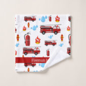 Douane Rode Brandweerwagens Handdoek (Wasdoekje)