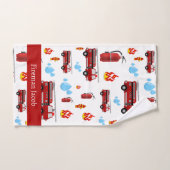 Douane Rode Brandweerwagens Handdoek (Handdoek)