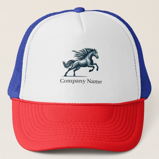 Douane Rode Witte Blauwe Trucker Hoed Pet (Voorkant)