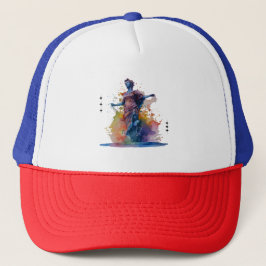 Douane Rode Witte Blauwe Trucker Hoed Pet