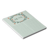 DOUANE-Roos met grote boodschappenlijstje Notitieblok (Schuin)