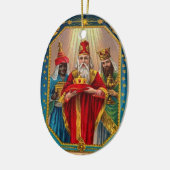 Douane Sint-Nicholas Wisemen kerstversiering Keramisch Ornament (Links)