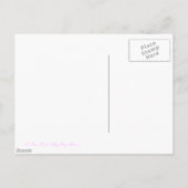 Douane sparen de Datum Assepoester Schuif op Roze Aankondigingskaart (Achterkant)