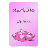 Douane sparen de Datum Assepoester Schuif Roze Mag Magneet (Verticaal)