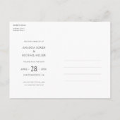 Douane sparen de Sjabloon van het Briefkaart van d (Achterkant)