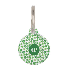 Douane St Patrick's Day Shamrock Green Clover Huisdierpenning