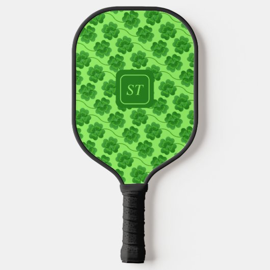 Douane St Patrick's Day Shamrock Green Clover Pickleball Paddle (Achterkant)