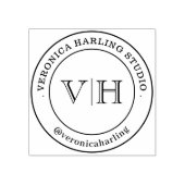 Douane Stempel – Groot Logo Stempel Handgemaakt  (Afrduk)