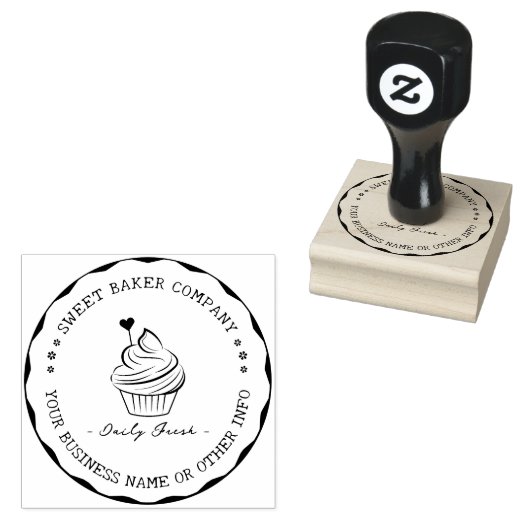 Douane Stempel Rubber | Elegant Thuis Bakkerij Log (Gestempeld)