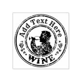 Douane stempel voor wijnproeverij (Afrduk)