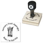 Douane stempels van rubber voor asperges (Gestempeld)