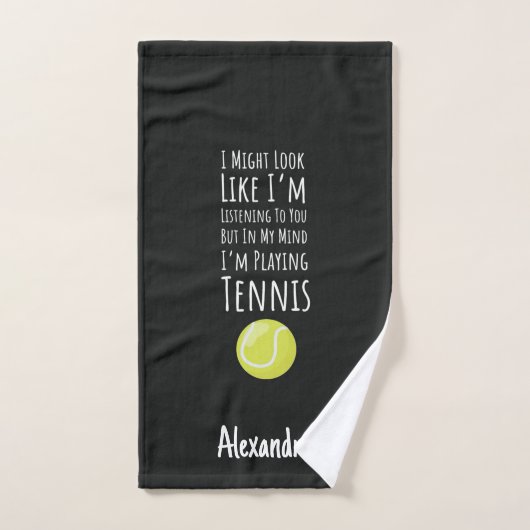 Douane Tennis Handdoeken Funny Players Liefhebbers (Handdoek)