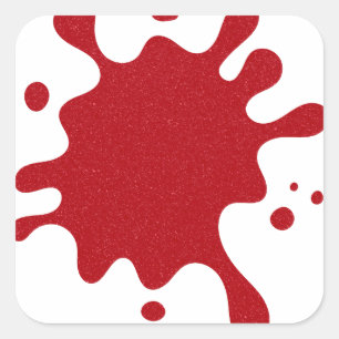 Douane Tomaat Rood Spat Stickers (Witte Achtergron