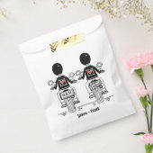 Douane Twee Grooms Biker Motorfiets Bruiloft Bedankzakje (Gezegeld)