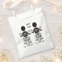 Douane Twee Grooms Biker Motorfiets Bruiloft