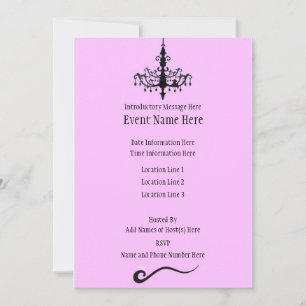 Douane-uitnodigingen voor luchters kaart