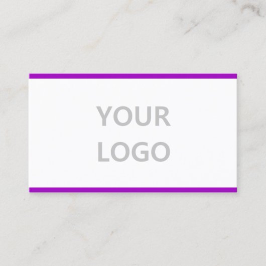 Douane Uw Eigen Ontwerp Paarse Visitekaartje (Voorkant)
