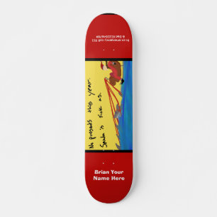 Douane van de Kunst Derp van de Kerstman van Persoonlijk Skateboard