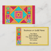 Douane van de Kunst van het Blok van het Dekbed Visitekaartje (Voorkant / Achterkant)