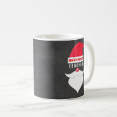 Douane van de Leraar van de grappige Kerstman van Koffiemok (Voorkant rechts)