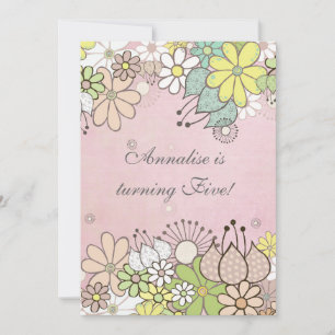 Douane van de Partij van de Verjaardag van meisjes Kaart