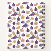 Douane Vegan Recipes Figes and Grapes, Paars Notitieboek (Achterkant)