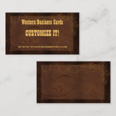 DOUANE-visitekaartjes - Western land Visitekaartje (Voorkant / Achterkant)