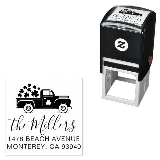 Douane Vrachtwagenadres Zelfinkting Stempel (In situ)