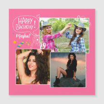 Douane Vriend Gelukkige Verjaardag Foto Collage Ma