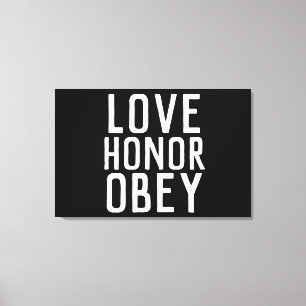 DOUANE WEDDING GIFT WORD ART STRETCHED CANVAS AFDRUK