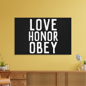 DOUANE WEDDING GIFT WORD ART STRETCHED CANVAS AFDRUK (Insitu (Woonkamer))