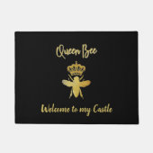 Douane Welkom bij mijn Castle QUEEN BEE Funny Rug Deurmat (Voorkant)