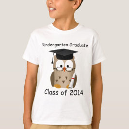 Douane Wise Owl Kindergarten Afstuderen Kinder Shi T-shirt