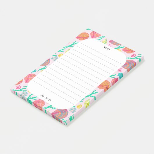 DOUANE-Zee voor zeeschelpen Post-it® Notes (Schuin)
