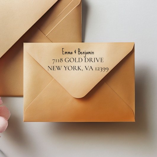 Douane zelf inktend adres rubber stempel