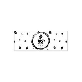 Douane zelfinkende rubberen stempel met logo