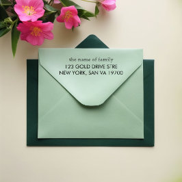 Douane zelfinkende stempel – gepersonaliseerd adre