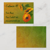 DOUANE - Zonnebloemkaartjes Visitekaartje (Voorkant / Achterkant)